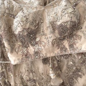 Beaded embroidered with pearl work NWT lehenga